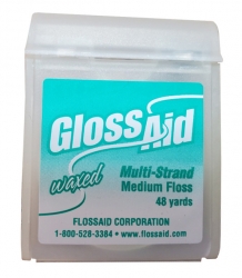 GLOSSAid Multi-Strand Medium Waxed Dental Floss - 